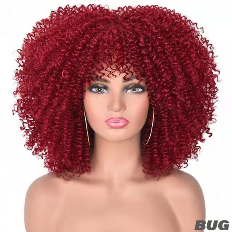 African Small Curly Hair Afro Wig Headgear B - Shop at LoveMi
