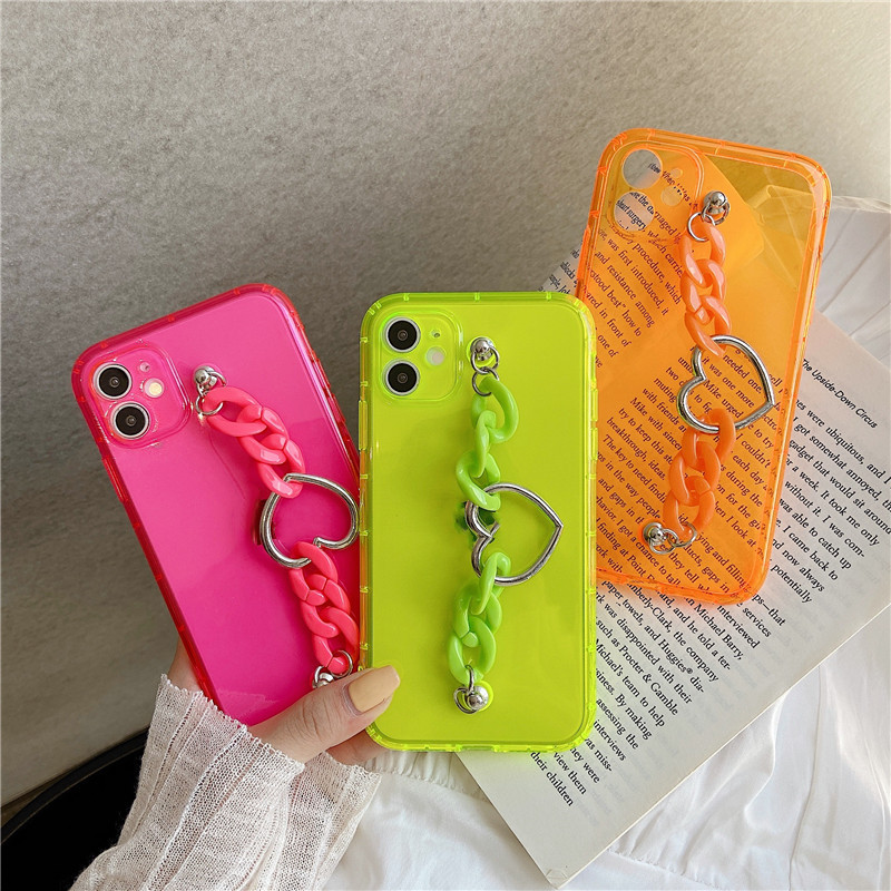 Fluorescent Love Heart Bracelet Phone Case - Image 2