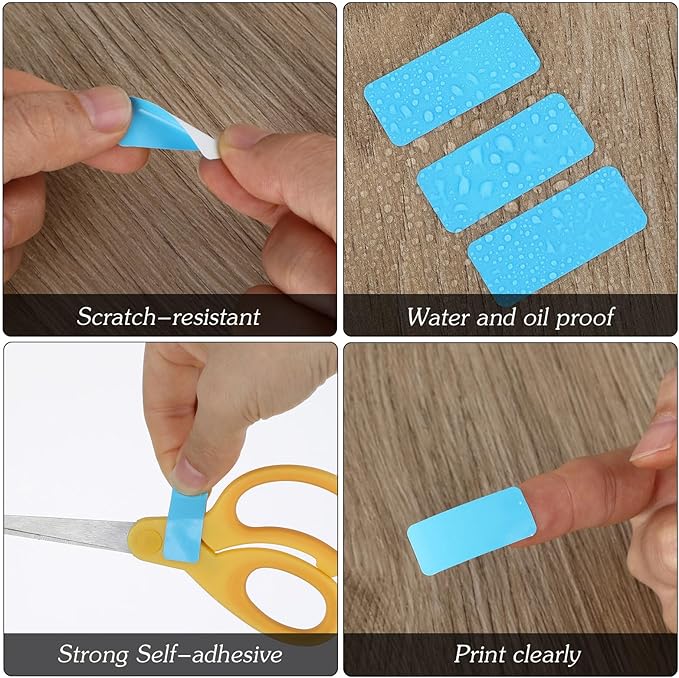 3pcs Tape, 3 Rolls 15x30mm Label Tape, D30 Portable Thermal Label Printing Paper For Office School Home 4