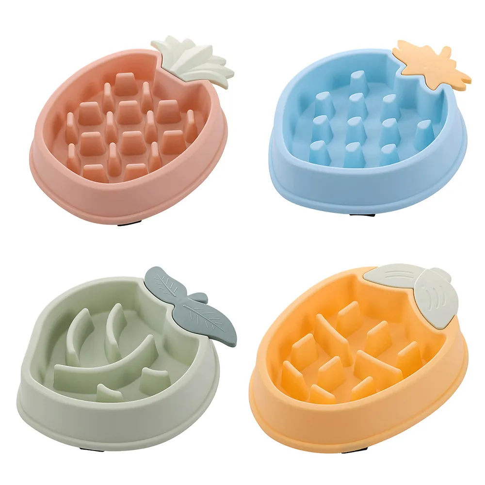 Pineapple Slow Food Bowl Food Grade Plastic Pet Dog – image 2