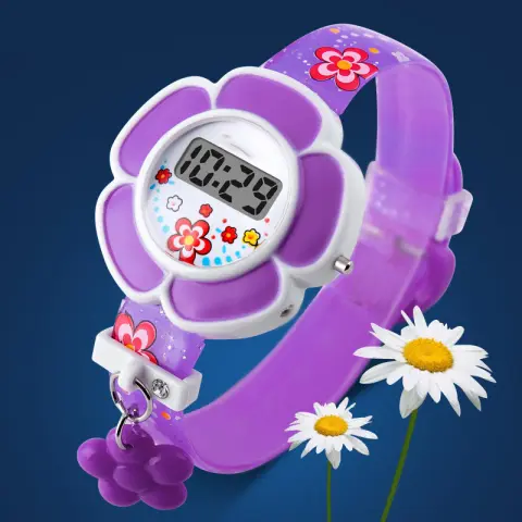 Men's and Women's Cute Fashion Flower-shaped Electronic Watch