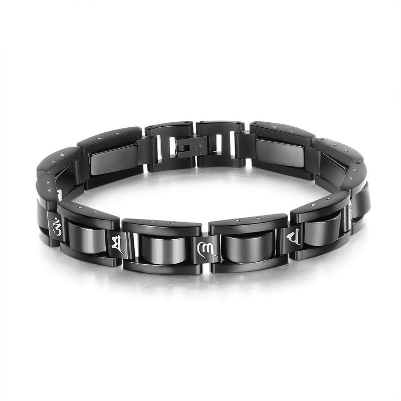 Japanese And Korean Fashion Titanium Steel Magnet Men's Bracelet Student