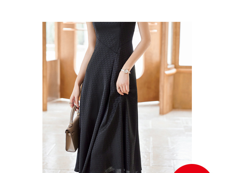 Women's Collarless Professional Casual Three Quarter Sleeve Suit Jacket 23806Black Dress - Shop at LoveMi
