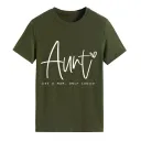 Army Green White Font