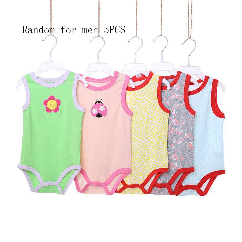 Cute And Simple Newborn Vest One-piece Romper
