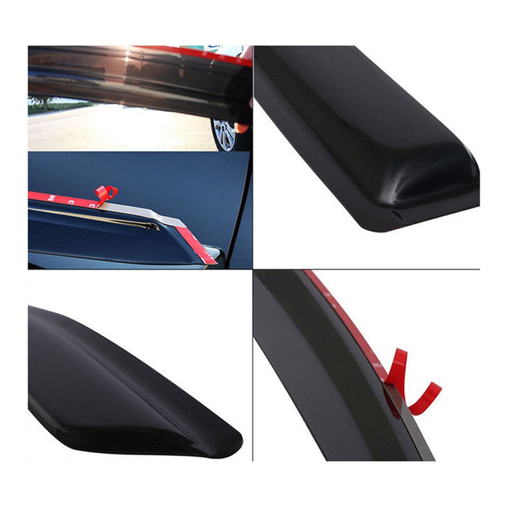 For 11-19 Ford Explorer 4-Door Acrylic Tape On Window Visors Sun Rain Shade 4PCS