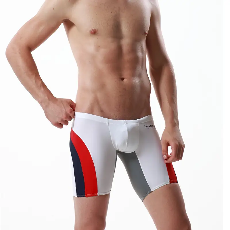 Men's Jewelry Long Tube Colorblock Boxer Briefs