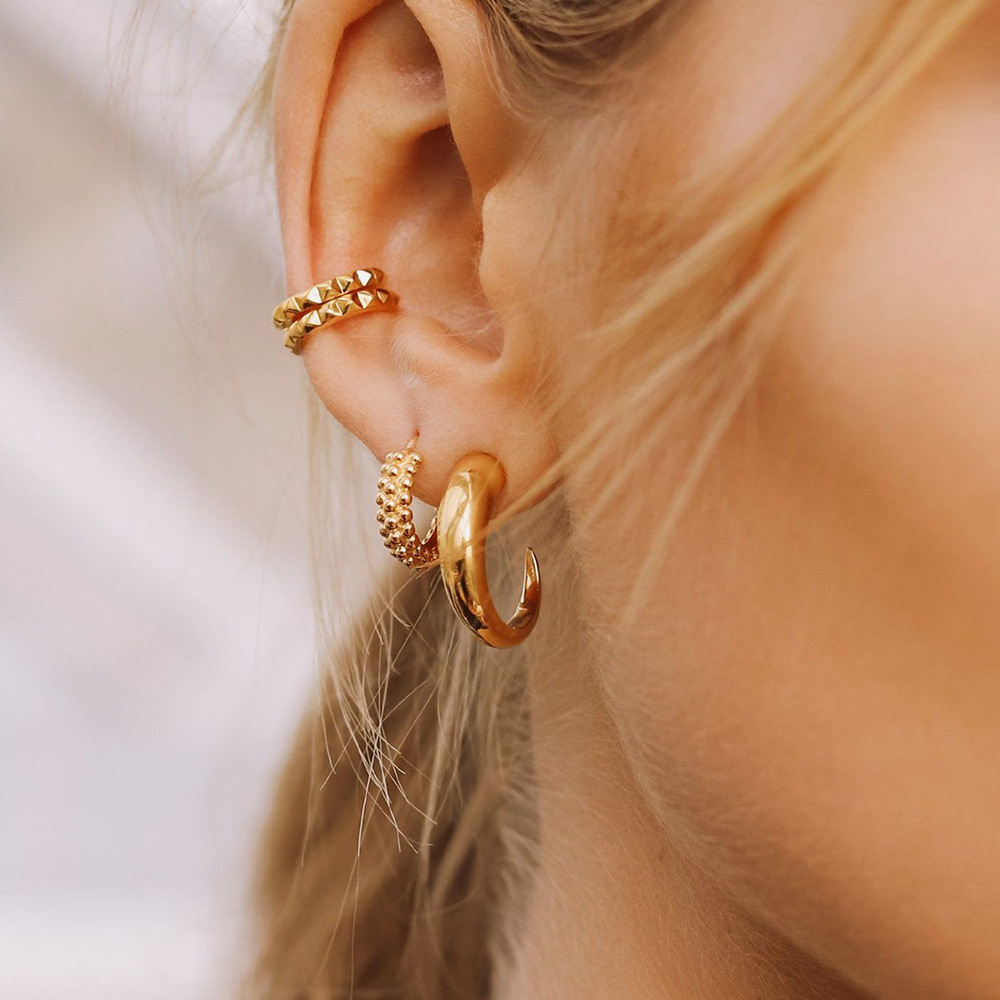 Title 4, Basic Style Metal Fashion Earrings