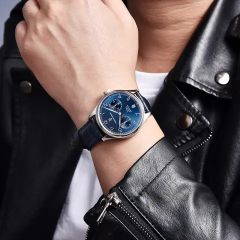 Stainless Steel Calendar Men's Mechanical Watch