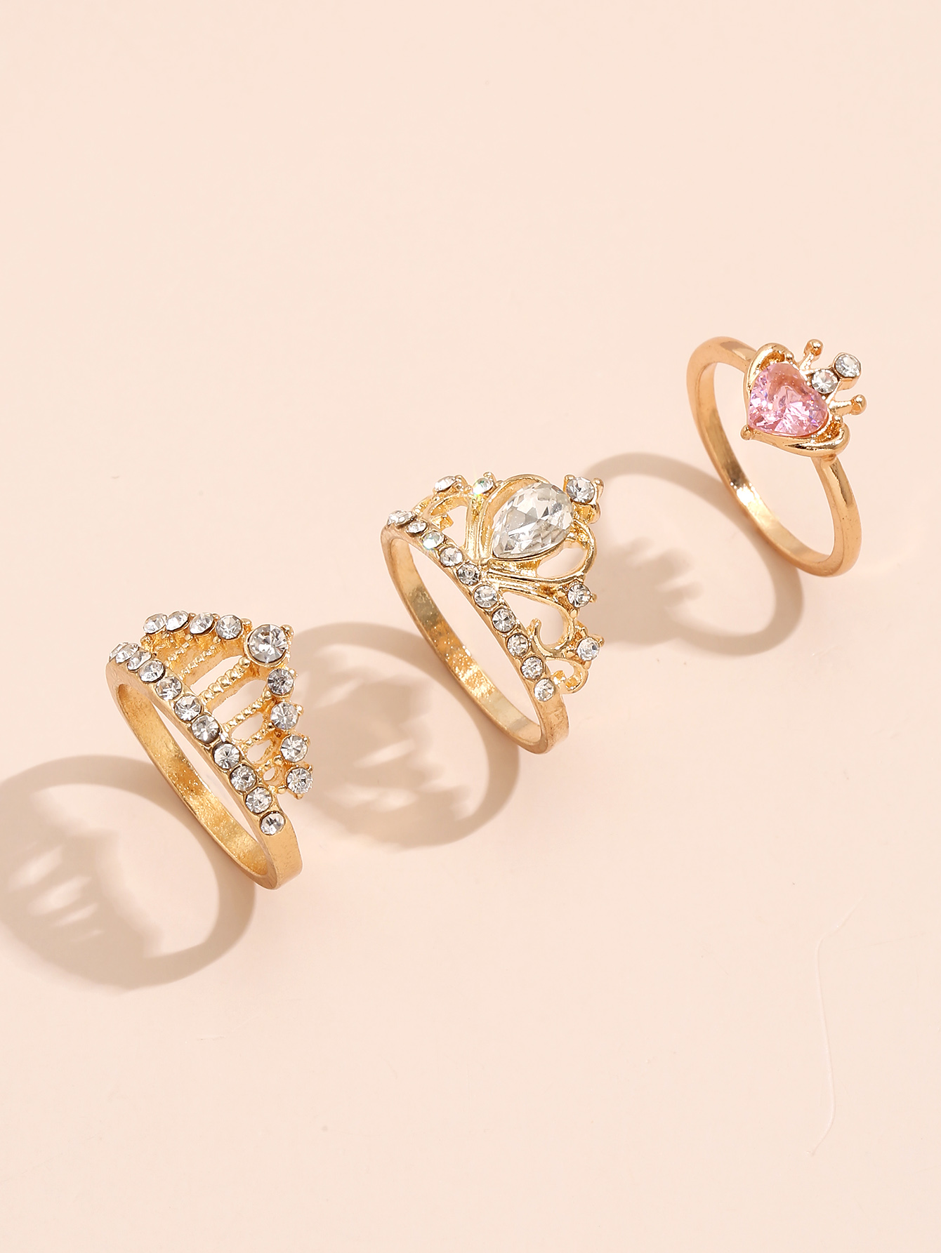 Sweet Commuter Student Ring Pure Color Women's Jewelry