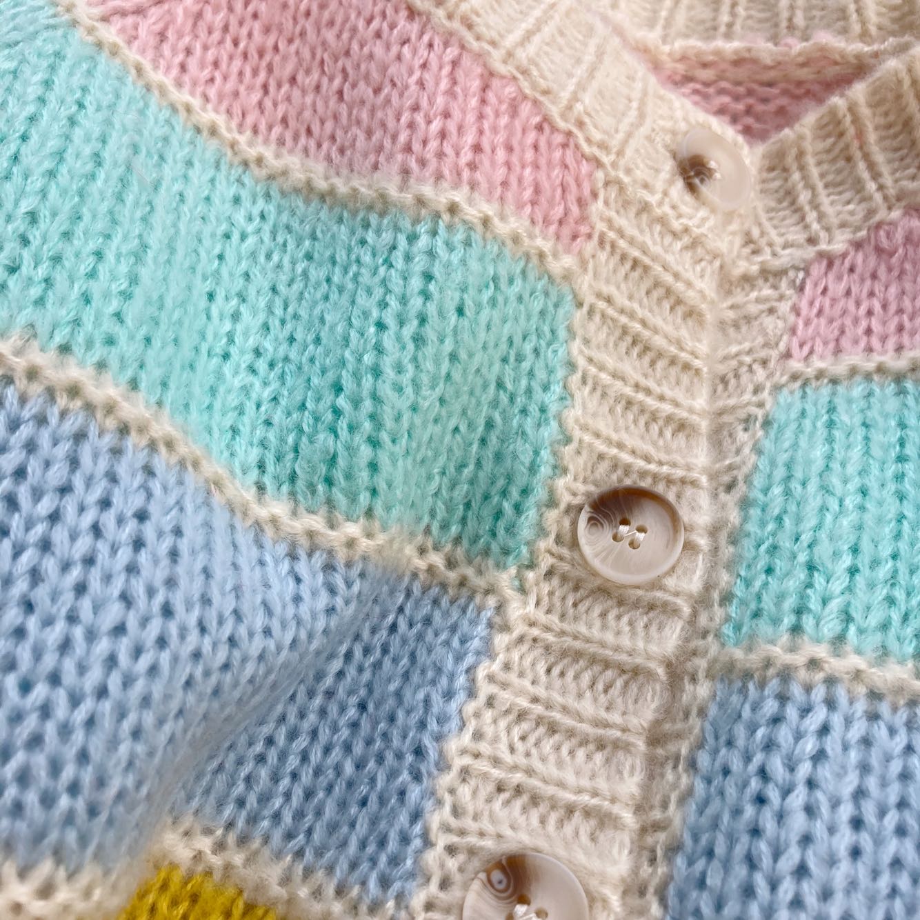 Color Striped Knitted Sweater Autumn And Winter Jacket Top