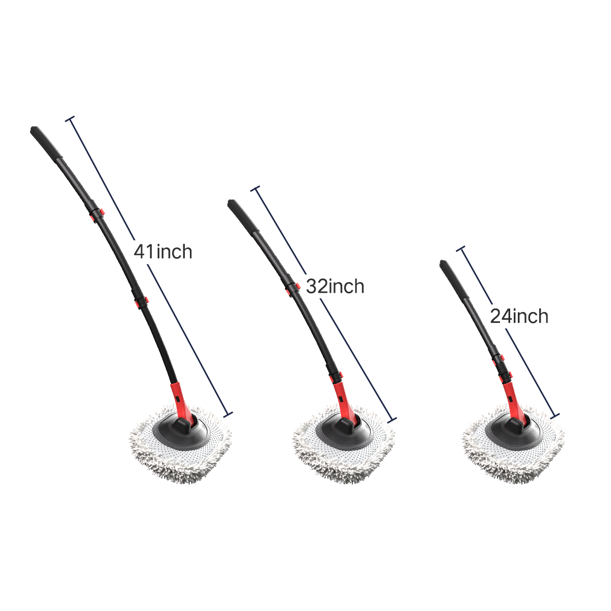 Portable 41-inch Automatic Water Car Wash Mop For Home And Outdoor Use, Featuring A Soft Brush Head To Prevent Scratches, Includes A 10-meter Hose That Connects To A Water Faucet, Suitable Fo