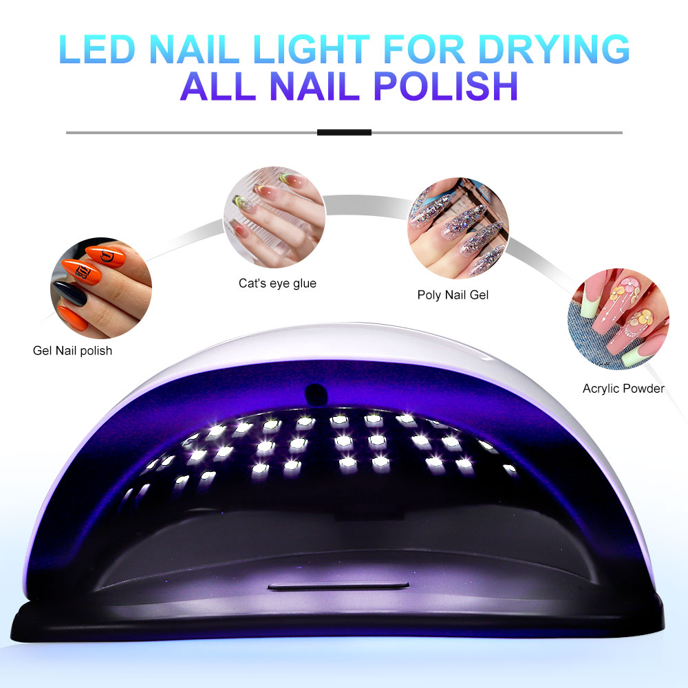 UV LED Nail Lamp Professional LED Nail Dryer For Gel Nails With Removable Base, Touch Screen 4 Timers And Automatic Sensor UV LED Nail Lamp Professional LED Nail Dryer For Gel Nails With Removable Bas 8
