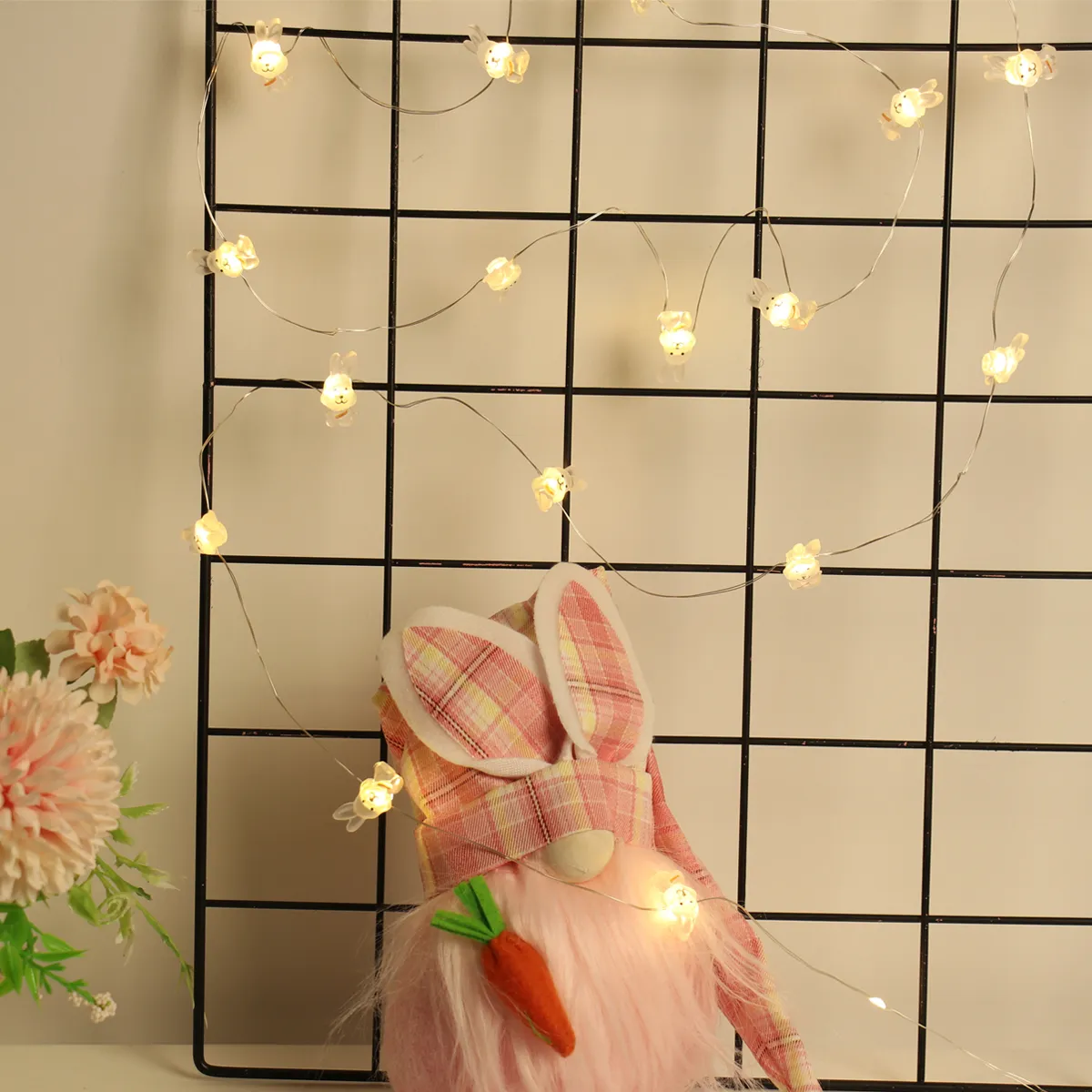 Easter LED Bunny String Lights Easter Decoration For Home Carrot Rabbit Fairy Light Supplies Happy Easter Gifts Party Favor – image 2