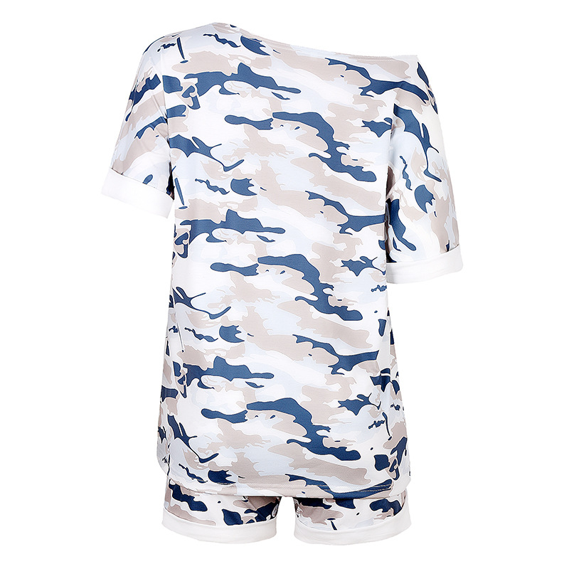 Loose Casual Printed Home Wear Two-Piece Suit