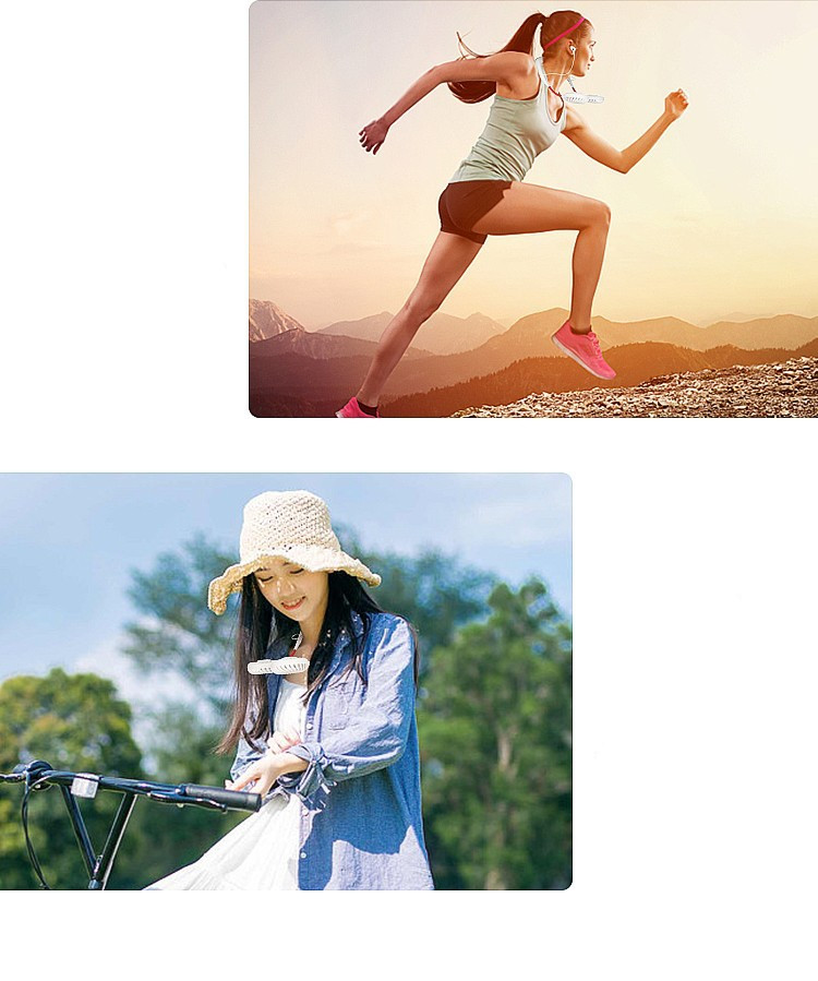 Hanging neck Bluetooth headset fan