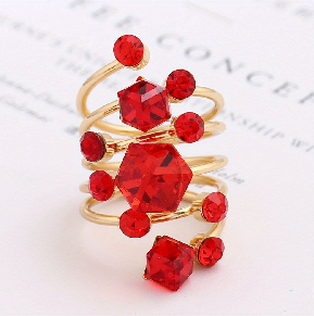 Women's Vintage Black Rhinestone Ring Fashion Unique Elegant… thumbnail 4