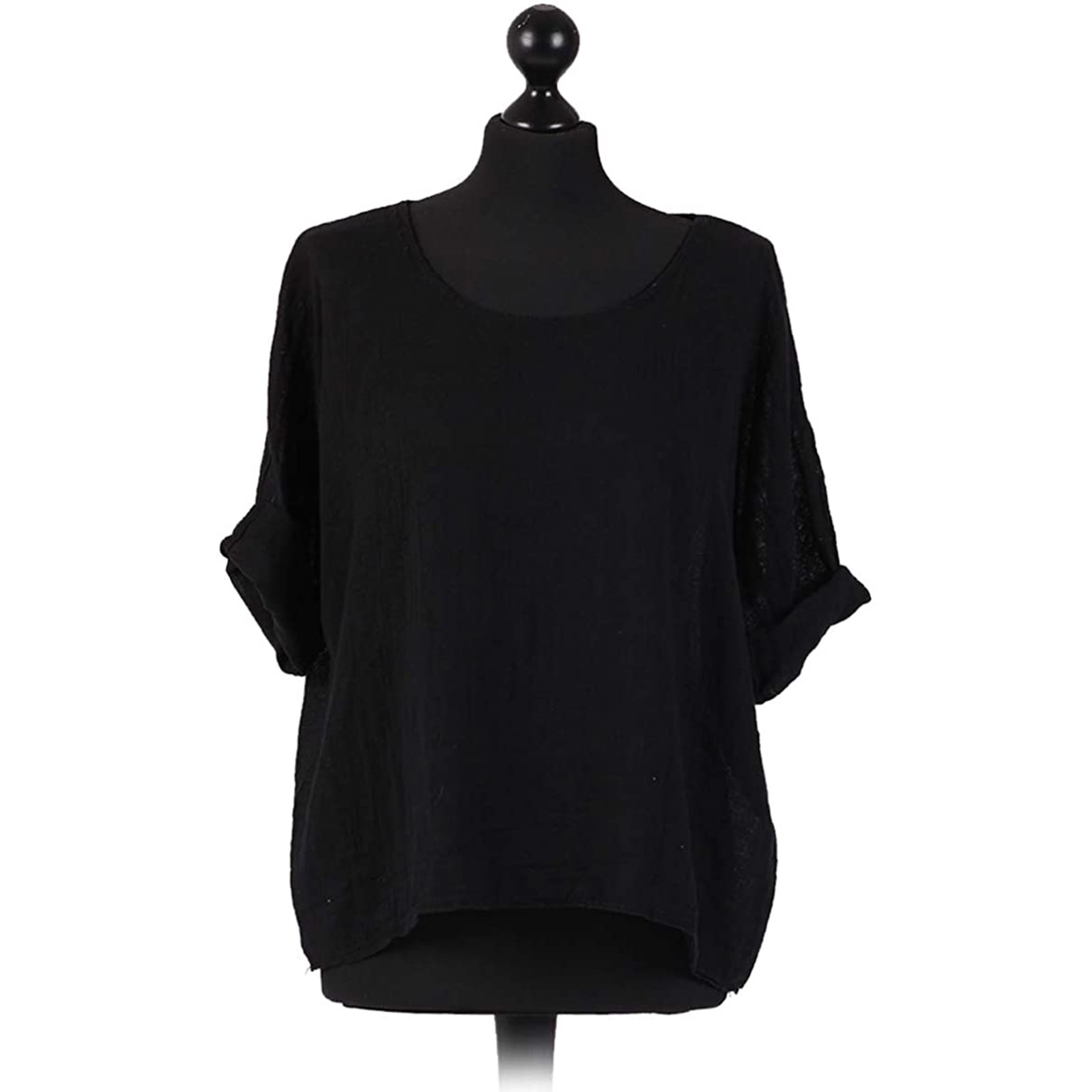 New Style Women's Blouse Plus Size Long-Sleeved Solid Color Casual T-Shirt