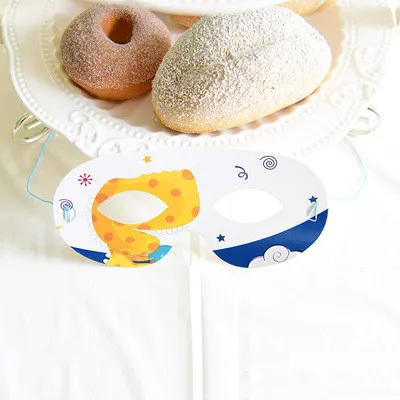 Party Dinner Plate Dinosaur Theme Birthday Arrangement Tableware Disposable Dinner Plate 8Mysterious Eye Masks - Shop at LoveMi