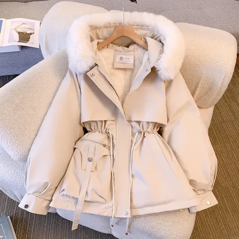 Parka Women's Mid-length Slim Cotton-padded Jacket Winter Coat