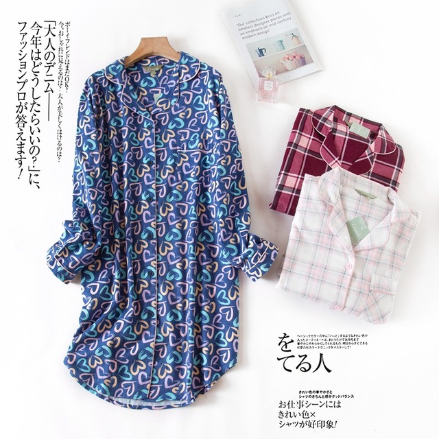 Title 2, New Style Cotton Flannel Nightdress For Autumn ...