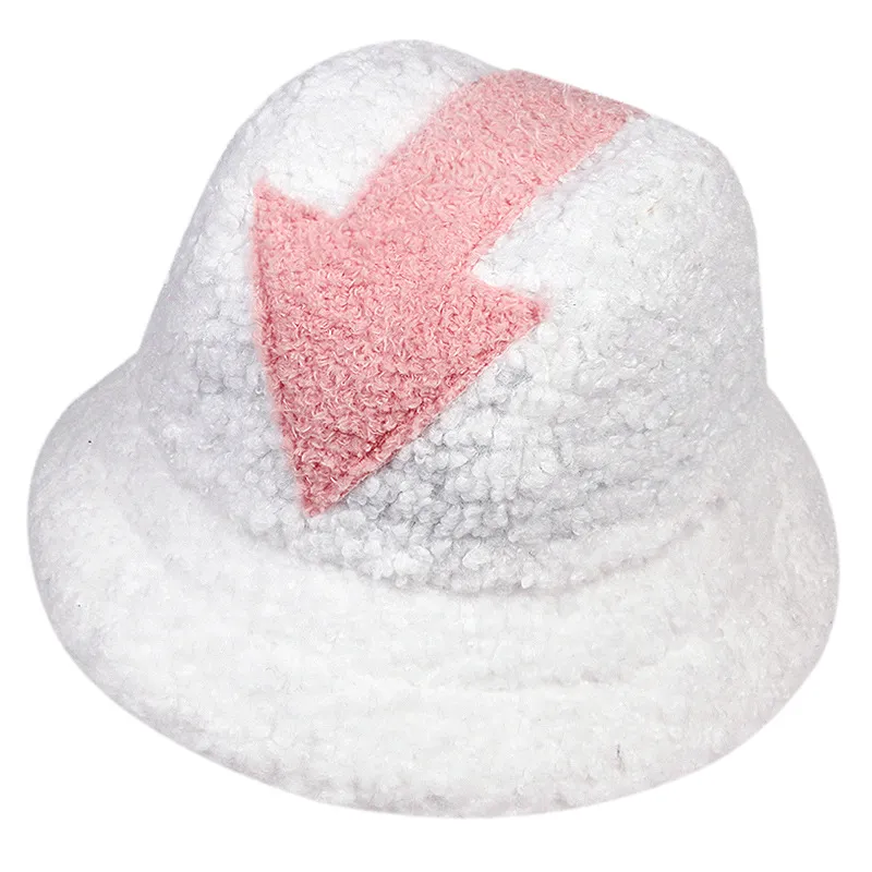 Fisherman Hat, Lamb Wool Hat, Winter Warm Fishing Hat - Pink