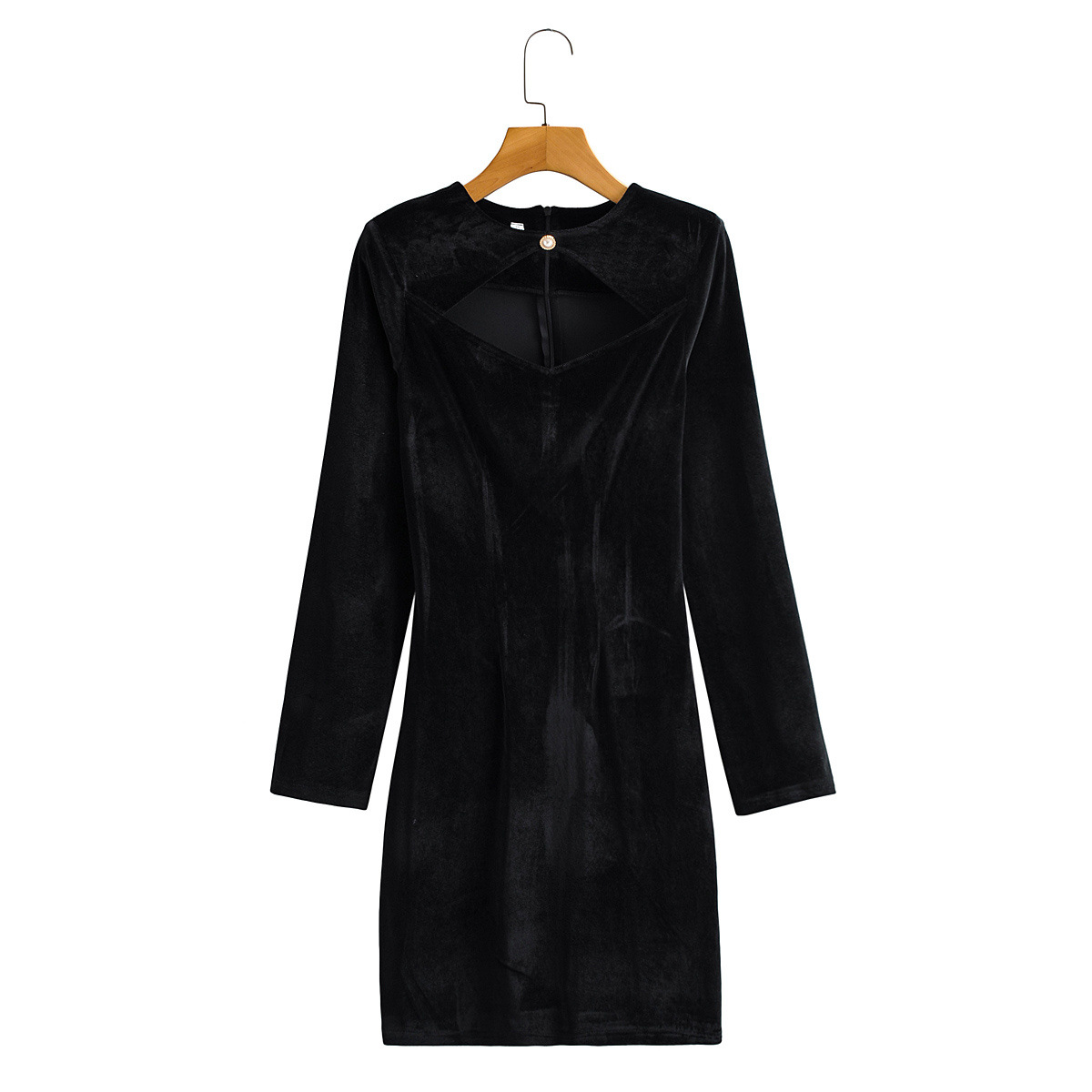 Empty Long-sleeved Slim Bag Hip Skirt Dress