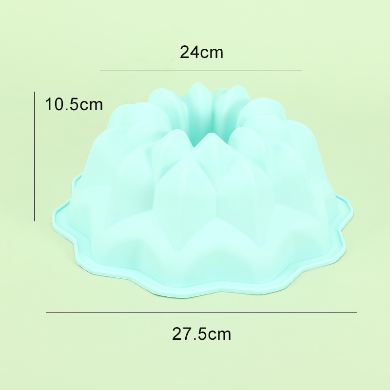 Title 8, Silicone Cake Mold Single Large Double-layer Fl...