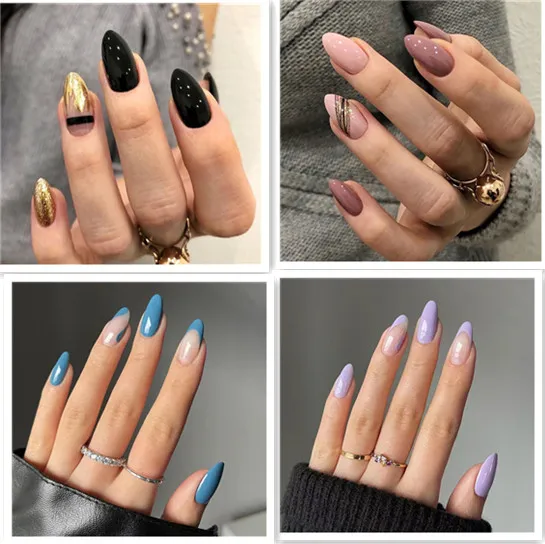 Short Round False Nail Patch Set - Shop at LoveMi