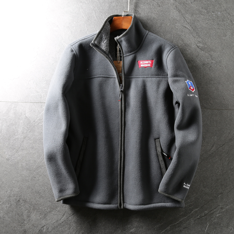 Outdoor Warm Fleece Soft Shell Cotton Coat Lamb Wool Outer