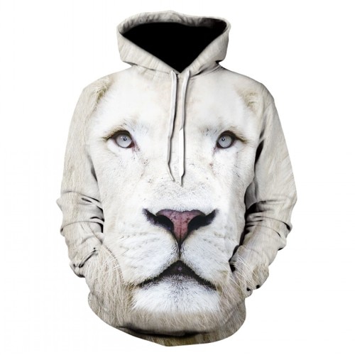 Title 15, Fashion Digital Print Lion Hooded sweatshirt