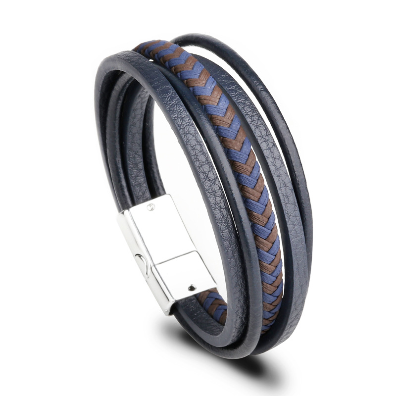 Cross-border Explosive Accessories Handmade Rope Leather Ethnic Style Bracelet