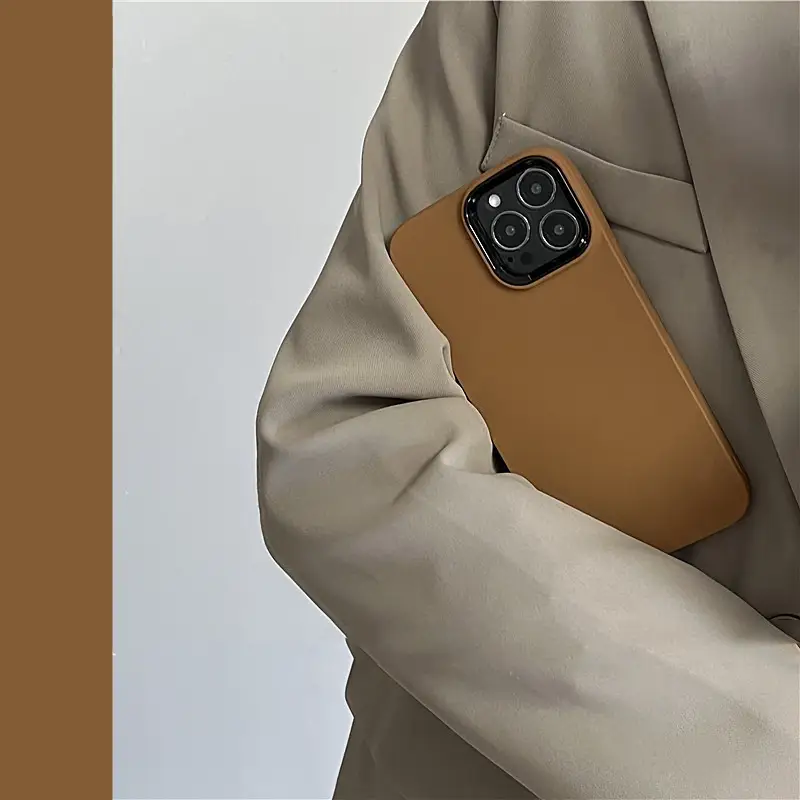 Caramel Color Mobile Phone All-inclusive Soft Case