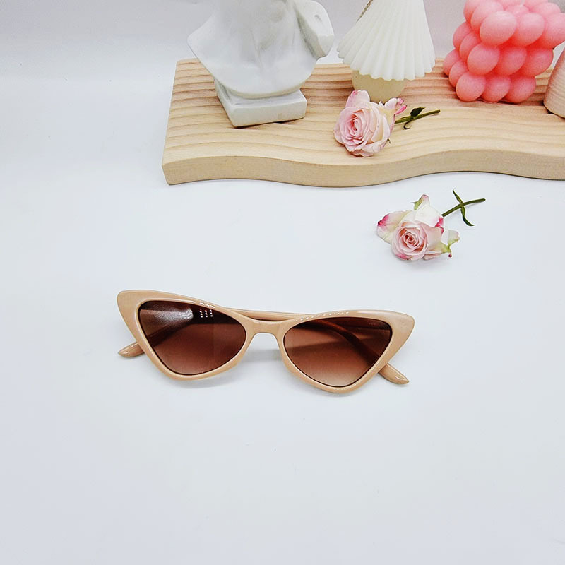 Candy Cat Eye Small Frame Vintage Sunglasses - Image 6