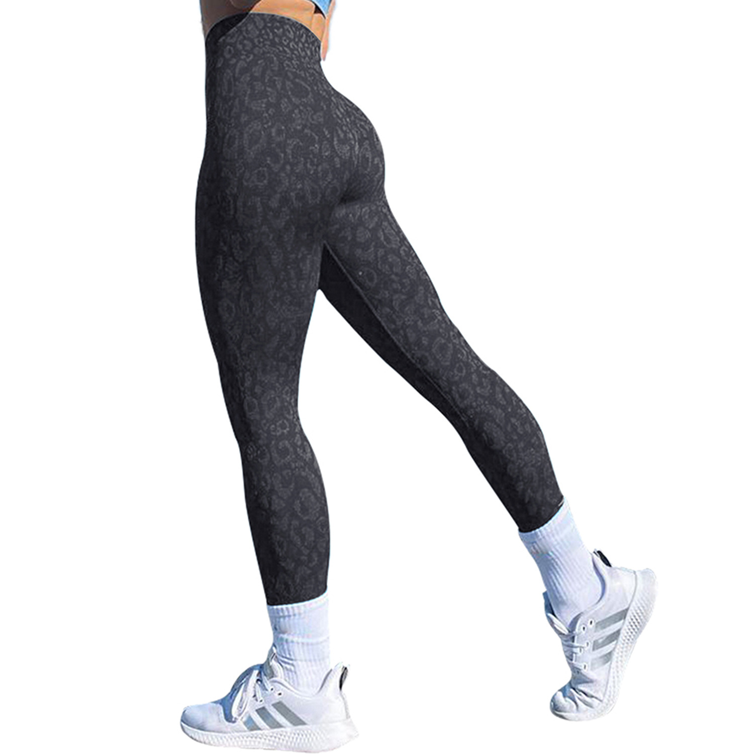 Title 6, Shark Knit Seams Fitness-Hose mit Tarn-, Zebra-...