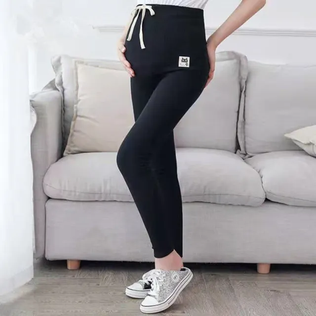Spring And Autumn Thin Fashion Sports Maternity Legging Trousers Black - Shop at LoveMi