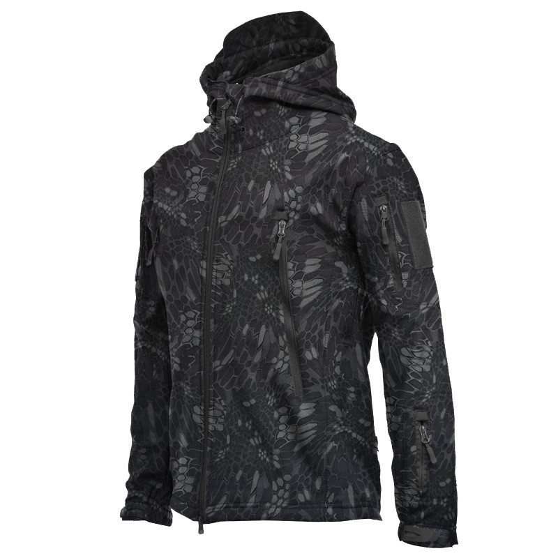 Title 5, Jacket Soft Shell Fleece Coat Windproof And War...