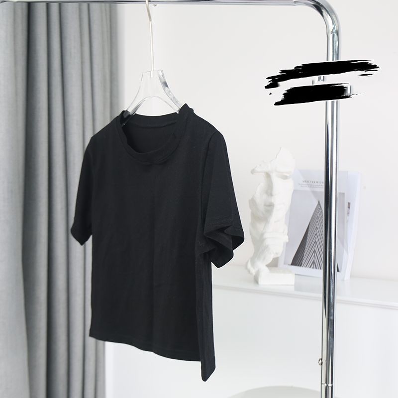 Cotton Round Neck Short Sleeved Top For Women