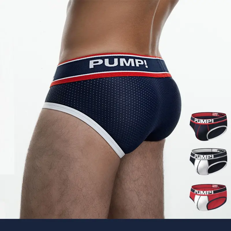 Men's Low Waist Mesh Cloth Breathable Briefs