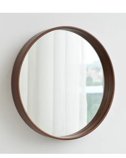 Bathroom Solid Wood Simple Mirror Bedroom Hanging