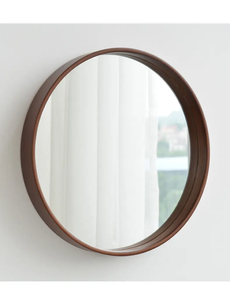 Bathroom Solid Wood Simple Mirror Bedroom Hanging