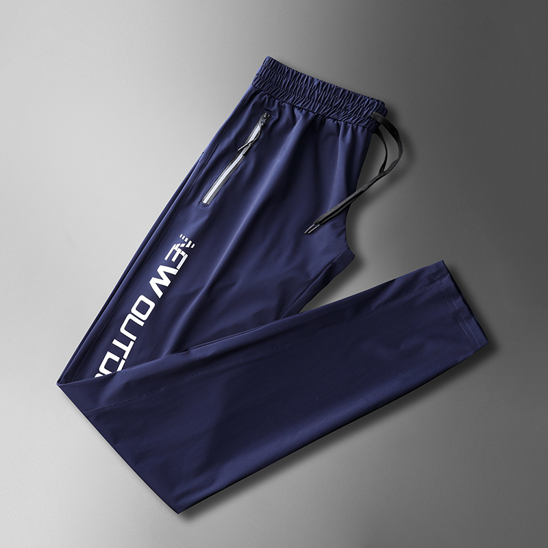 Ice Silk Sweatpants Men's Thin Large Loose Breathable