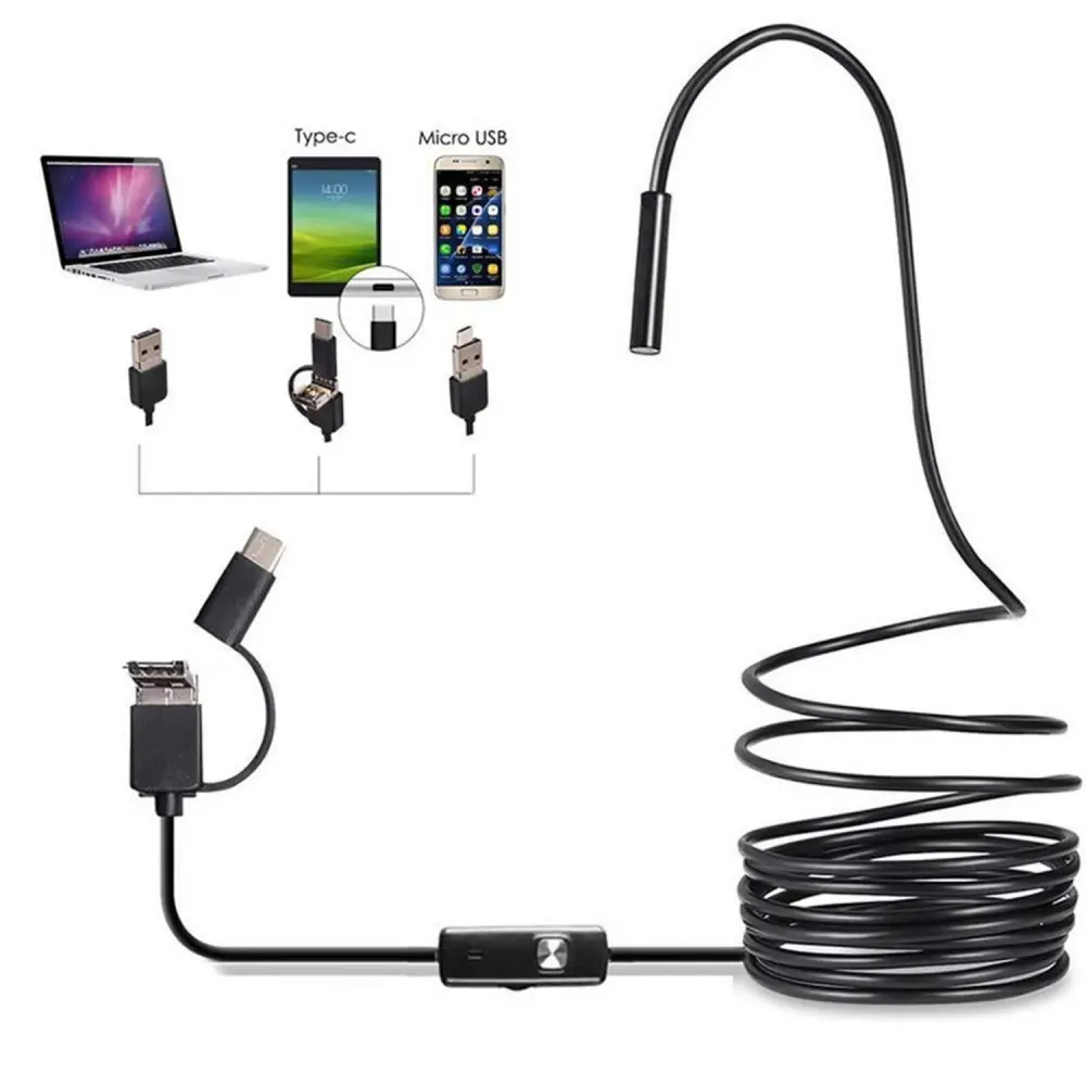 Three in One Type-C USB Android Mobile Phone Endoscope
