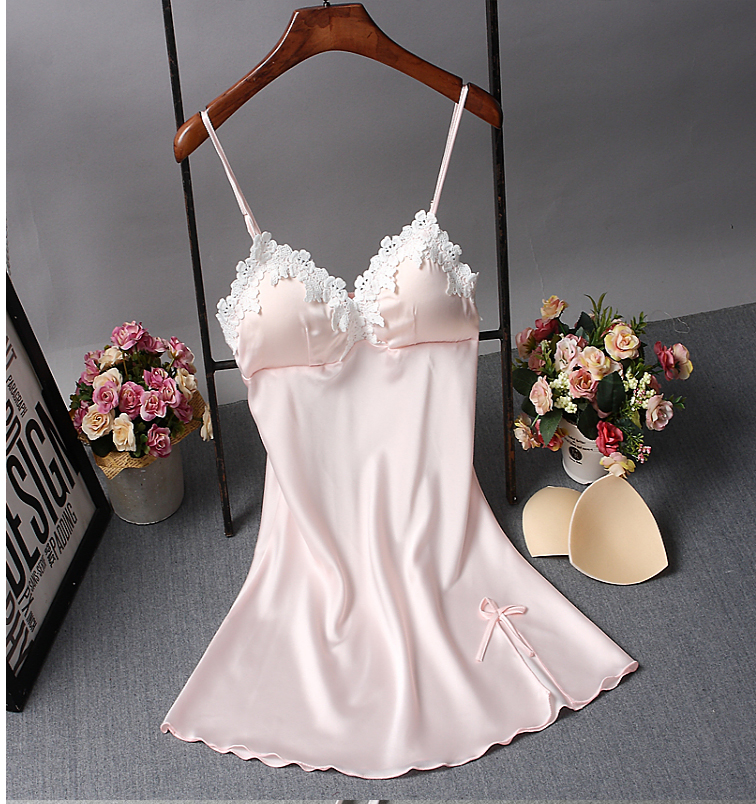 Title 4, Sexy pajamas women summer nightdress ice silk