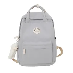 Japanese Lightweight Backpack For High School Students - Grey - View 1