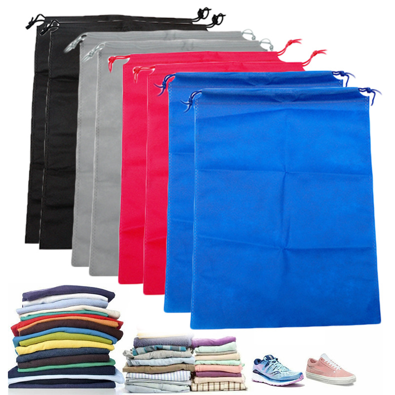 5PCS Non-woven Storage Bag Reusable Tote Drawstring Storage - Image 22