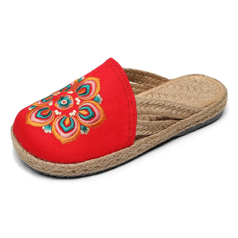 Women's Creative Pastoral Retro Ethnic Embroidered Slippers