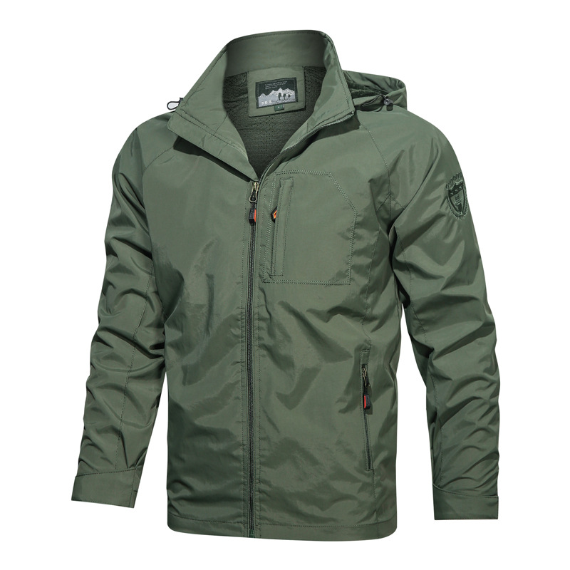 Title 4, Chaqueta con capucha para hombre alpinismo cort...