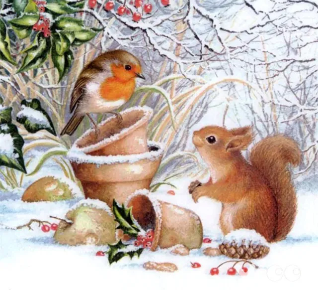 Squirrel Animal Diamond Embroidery Cross Stitch Square - Shop at LoveMi