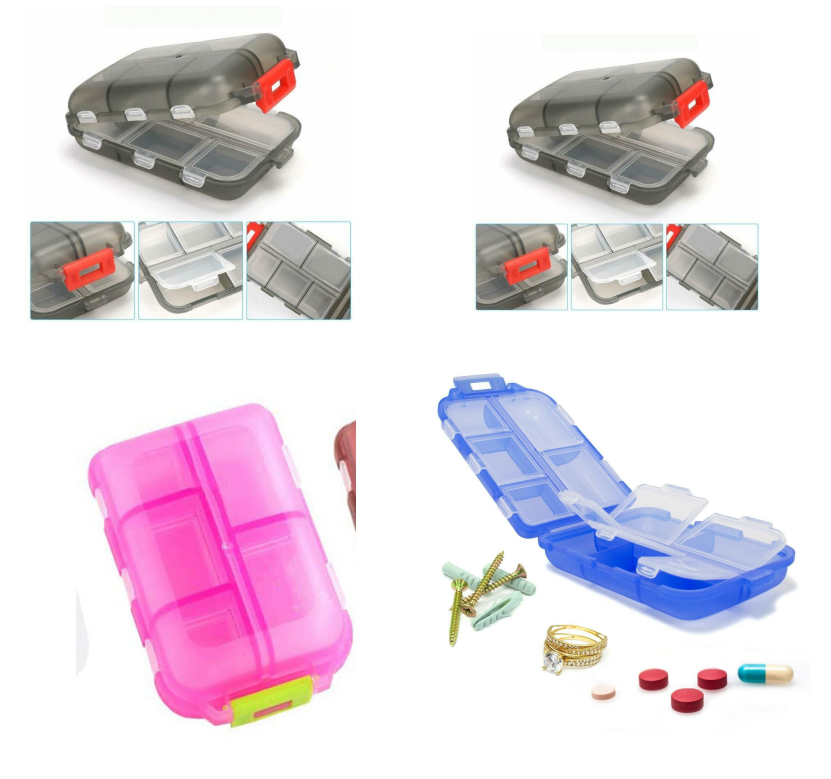 Travel Pill Organizer 10 Grid  Moisture Proof Pills Box For Pocket Purse Daily Pill Case Portable Medicine Vitamin Holder Container - Image 2
